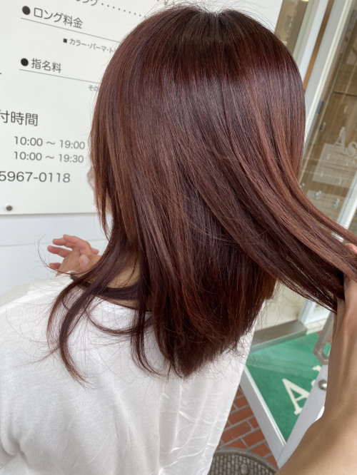 今年は夏でも赤系が流行り 美容室 Ash 成増店 ブログ